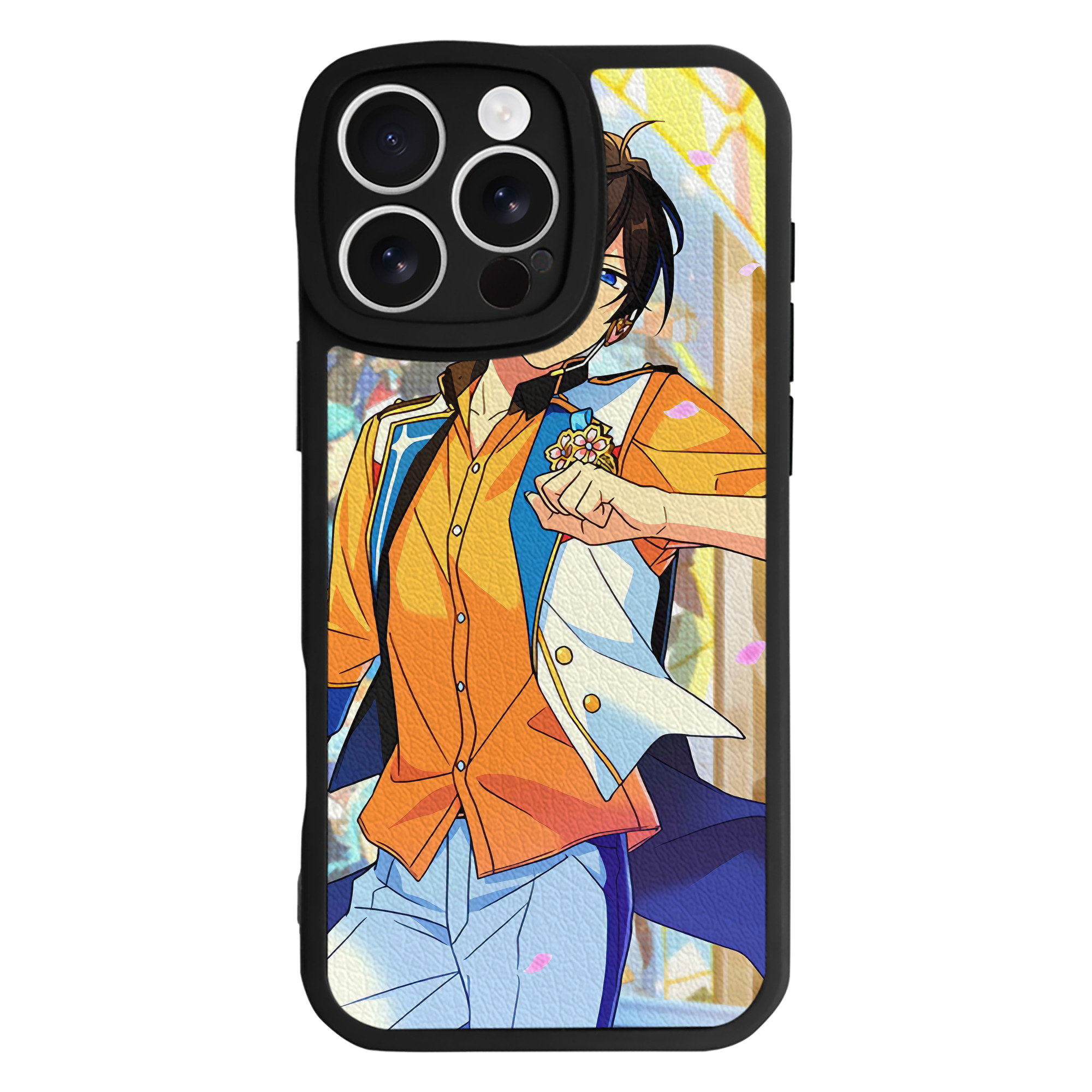 （画像用） あんさんぶるスターズ! Ensemble Stars 【iPhone 16シリーズ対応】シリコンスマホケース（レザー調） 材質：シリコン